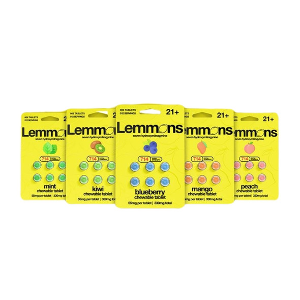 Lemmons 7 Hydroxy Tablets Chew 55MG flavors