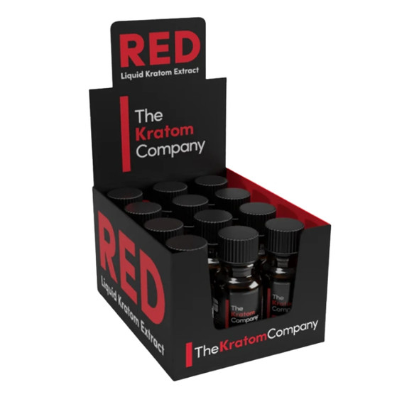 The Kratom Company Liquid Kratom Extract Red 12 Pack