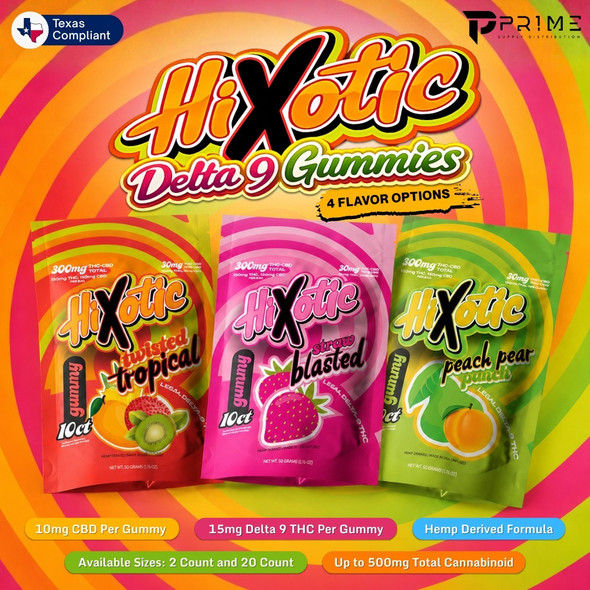 Hixotic Delta 9 Gummies Texas Compliant Features