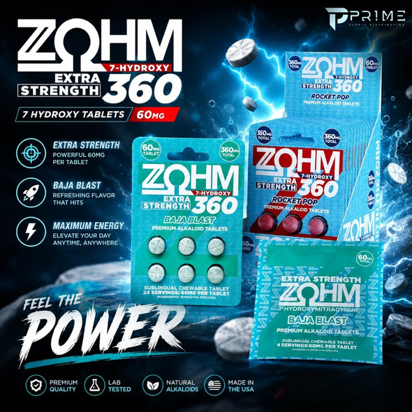 ZOHM 7 Hydroxy Tablets 60MG Features
