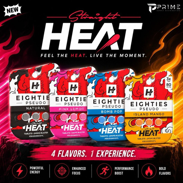Straight Heat Eighties Pseudo Tablets 240MG Features