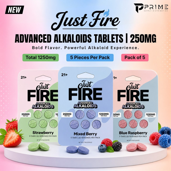 Just Fire Advanced Alkaloids Tablets 250MG Features
