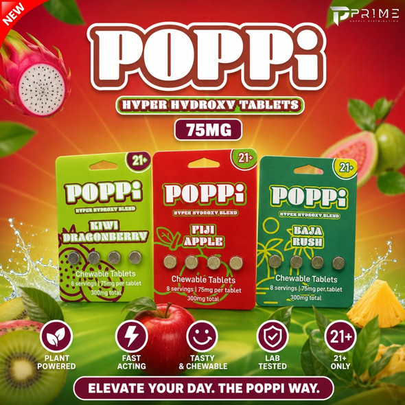Poppi Hyper Hydroxy Tablets 75MG Features
