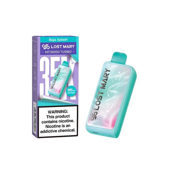 Lost Mary MT35000 Turbo Zero Nicotine Vape Texas Compliant Baja Splash