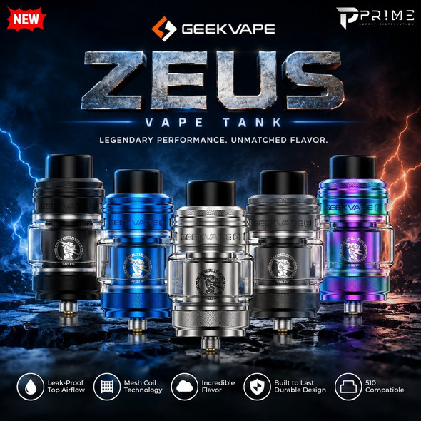 Geekvape Zeus Vape Tank colors Features