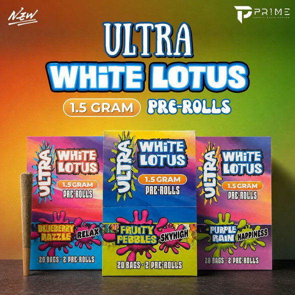 Ultra White Lotus Pre Rolls 1.5G Features