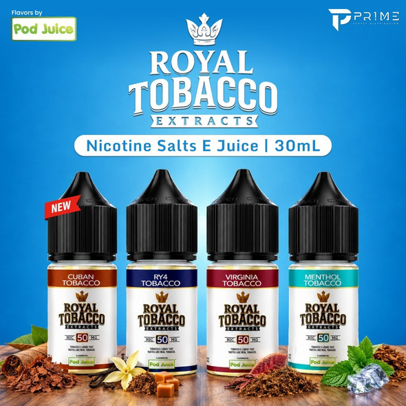 Royal Tobacco Extract Nicotine Salts by Pod Juice Features