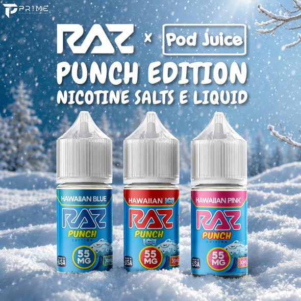 Raz x Pod Juice Punch Nicotine Salts flavors Features