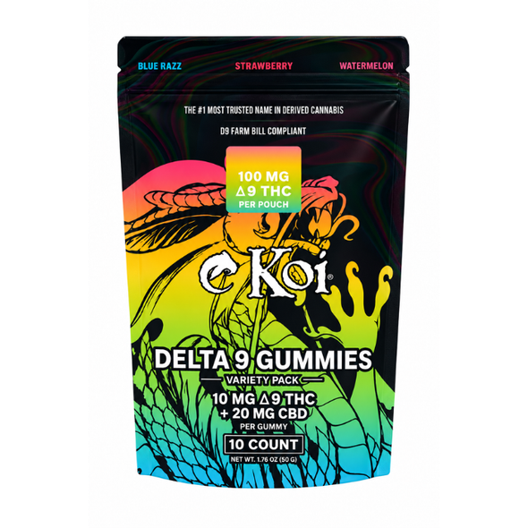 Koi Delta 9 Gummies Assorted 10MG