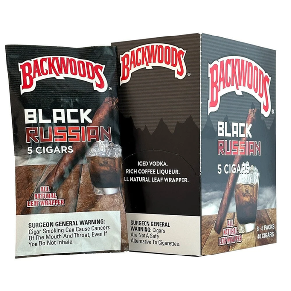 Backwoods Cigars Wraps 5 Pieces - Black Russian