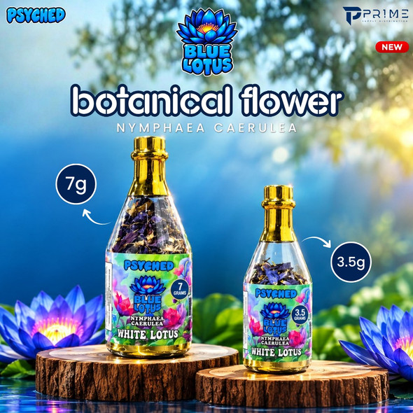 Phsyched Blue Lotus Flower Nymphaea Caerulea 3.5G