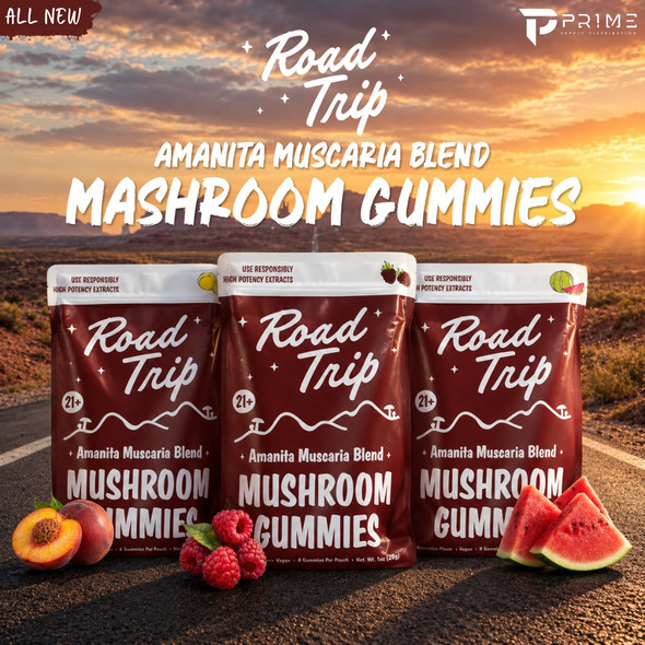 Seria Road Trip Amanita Muscaria Gummies Features