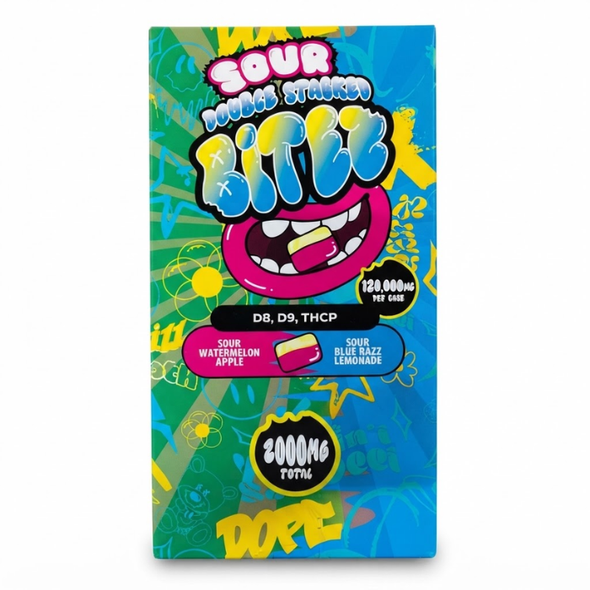 BITEZ Sour Double Stacked Gummies 120000MG