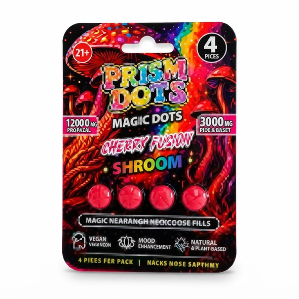Prism Dots Magic Mushroom Tablets 12000MG - Cherry Fusion