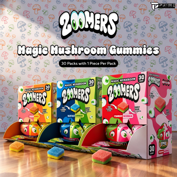 Zoomers Magic Mushroom Gummies 1 Piece Features