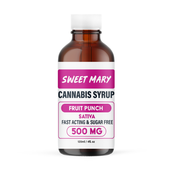 Sweet Mary Cannabis Syrup 500MG Texas Compliant - Fruit Punch