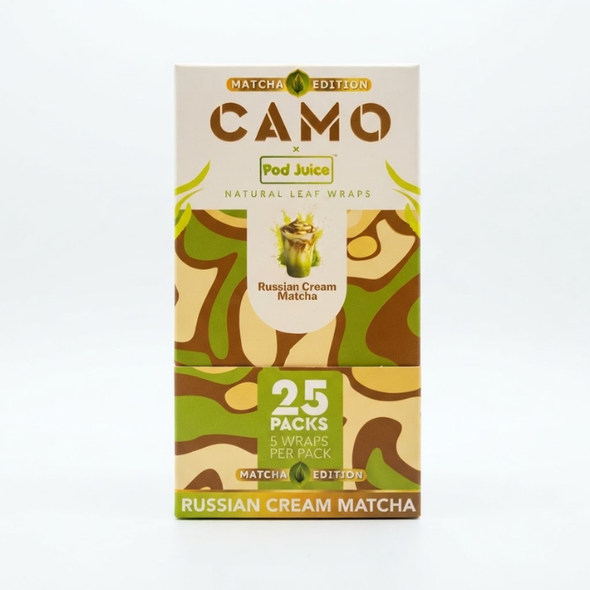 Camo x Pod Juice Natrual Leaf Wraps - Russian Creme Matcha