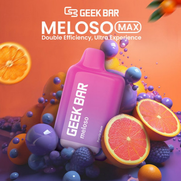 Geek Bar Meloso Max 9000 featured on PrimeSupplyDistro.com - showcasing the sleek design and available color options of the high-capacity disposable vape