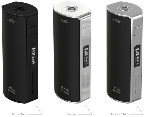 Eleaf iStick 60W TC MOD - Sleek and powerful temperature control mod in black, showcasing innovative design and ease of use.