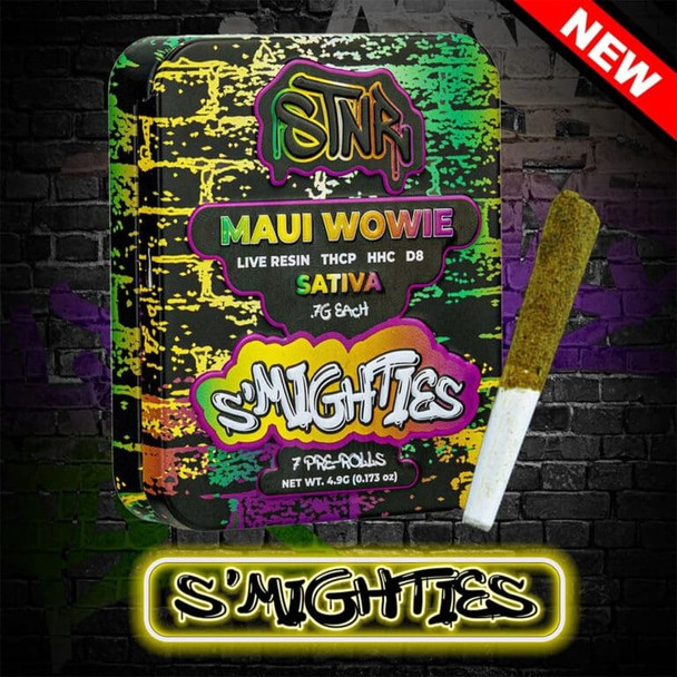 Maui Wowie STNR SMighties Pre Rolls Live Resin 4.9G