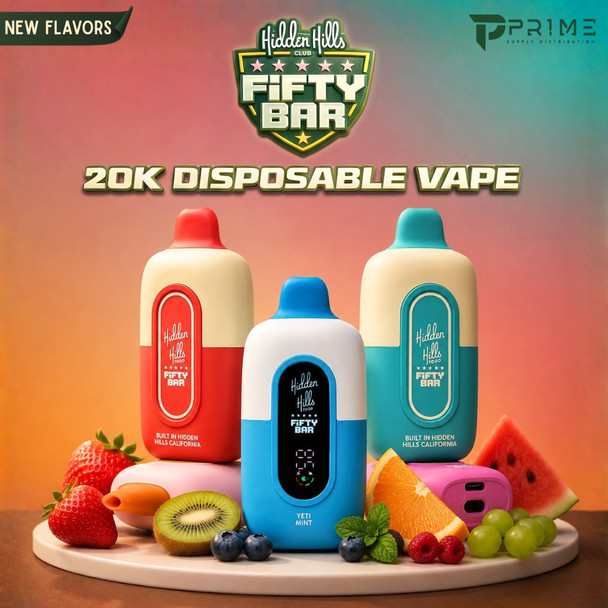 Hidden Hills Club x Fifty Bar 20K Vape Main