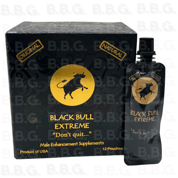 Black Bull Don't Quit Royal Honey - 12 Sachets of Premium Malaysian Royal Honey for Male Vitality and Endurance.