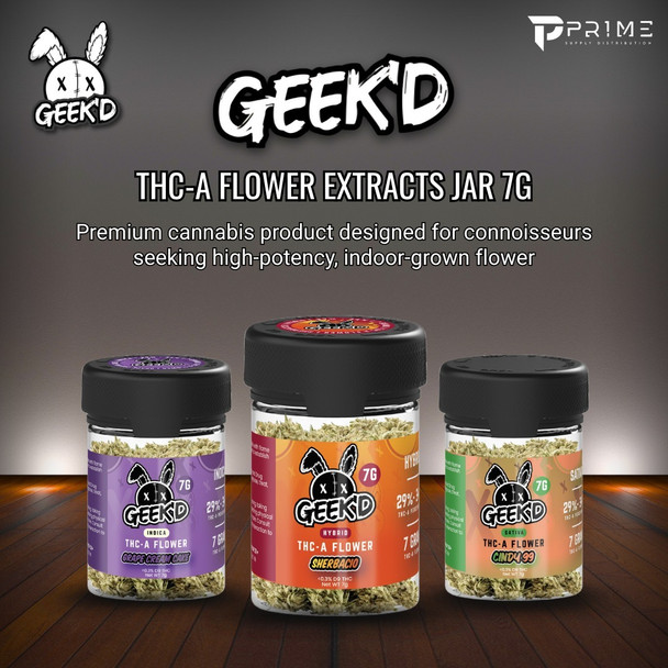 GEEK'D THC-A Flower Extracts Jar 7G