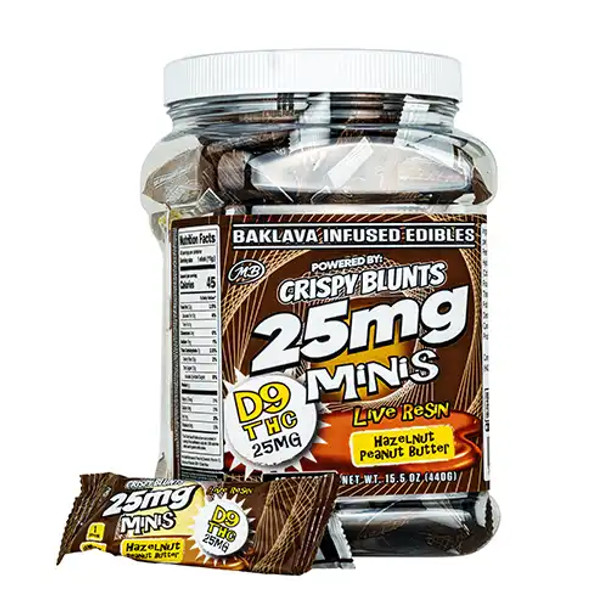 STNR CRISPY BLUNTS MINIS DELTA 9 THC 25MG LIVE RESIN - 40 PACK
