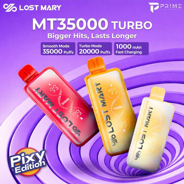 Lost Mary MT35000 Turbo Vape New Flavors Pixy Edition