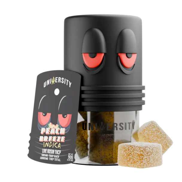 University THCP Gummies Live Rosin - Peach Breeze