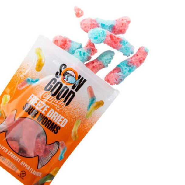Sow Good Freeze Dried Candy Sour Worms