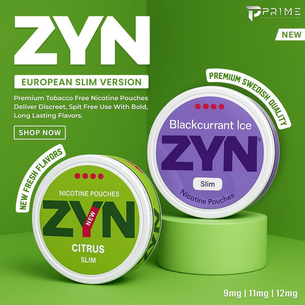 ZYN Nicotine Pouches European Slim Version (Swedish)