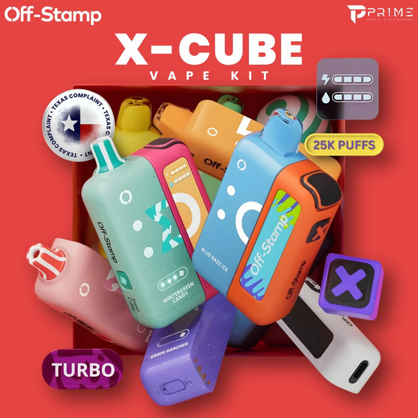 Off Stamp X-Cube Vape Kit Texas Compliant
