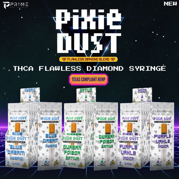 Pixie Dust Flawless Diamond Blend Syringe Features