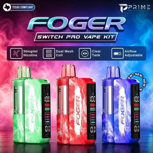 Foger Switch Pro Vape Kit Texas Compliant