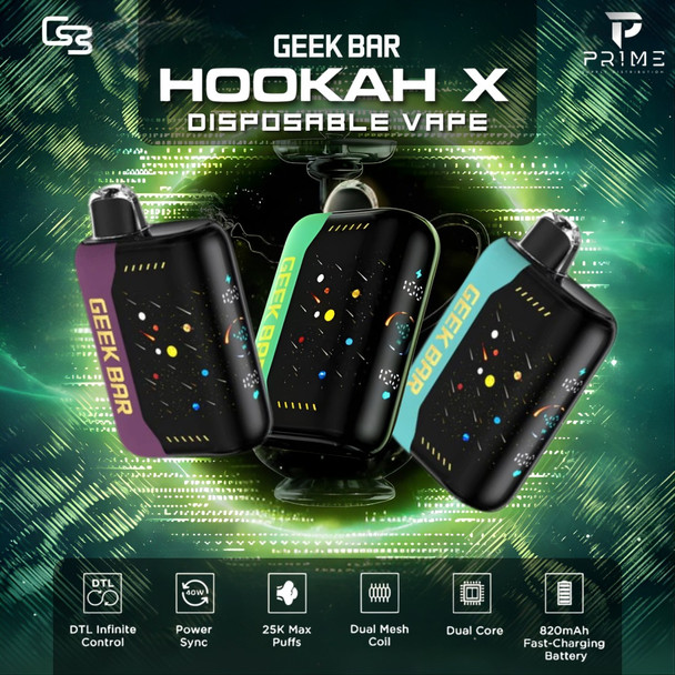 Geek Bar Hookah X 25K Disposable Vape