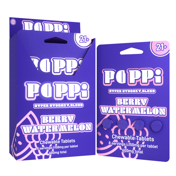 Poppi Hyper 7 Hydroxy Blend Chew Tablets 150MG