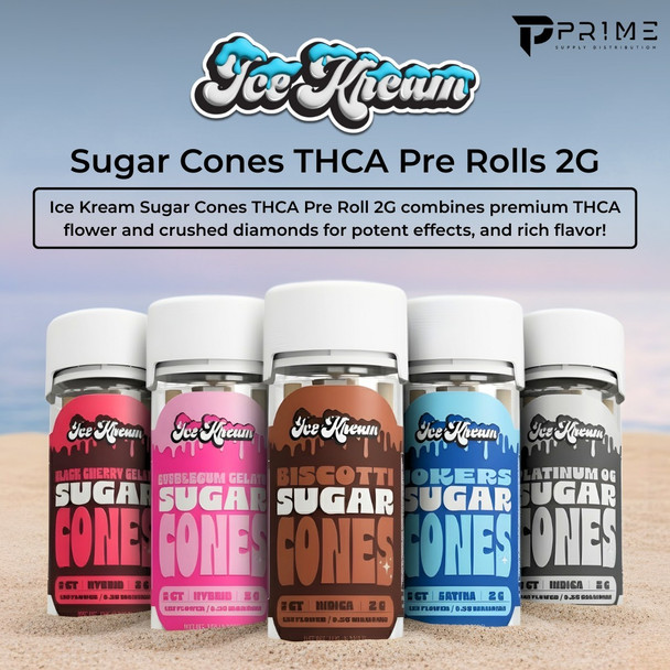 Ice Kream Sugar Cones THCA Pre Roll 2G Features
