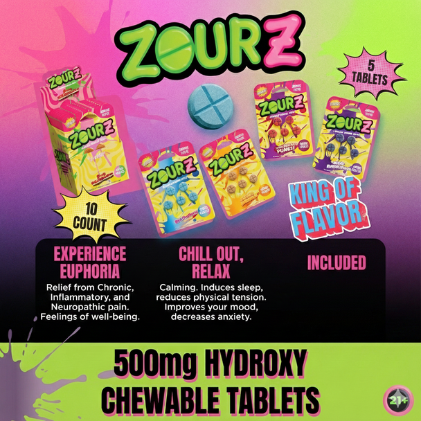 ZourZ 7 Hydroxy Tablets 500MG Features