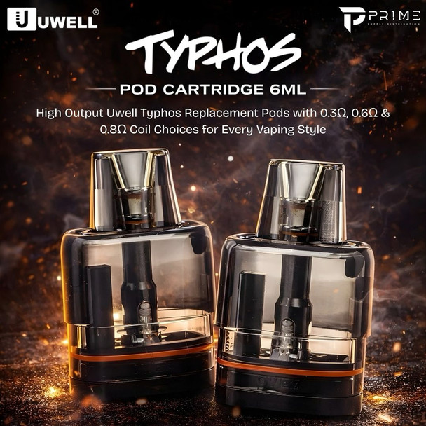 Uwell Typhos Replacement Pod Features