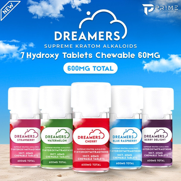 Dreamers 7 Hydroxy tablets Chewable 60MG Features