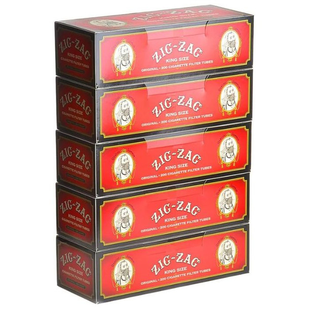 Zig Zag King Size Original Cigarette Filter Tubes Box