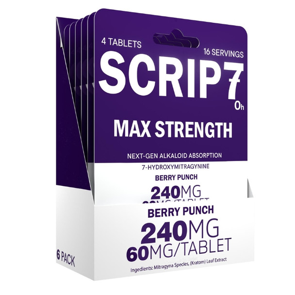 Scrip7 7 Hydroxy Tablets 60MG Berry Punch
