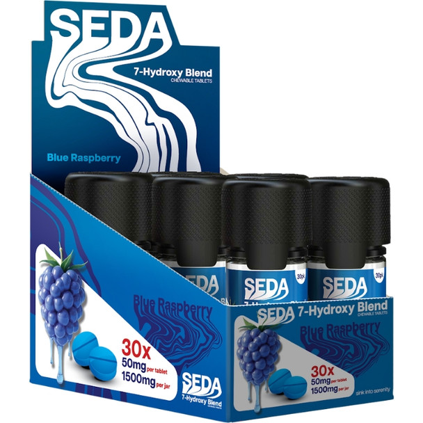 Seda 7 Hydroxy Tablets Chew 50MG Blue Raspberry