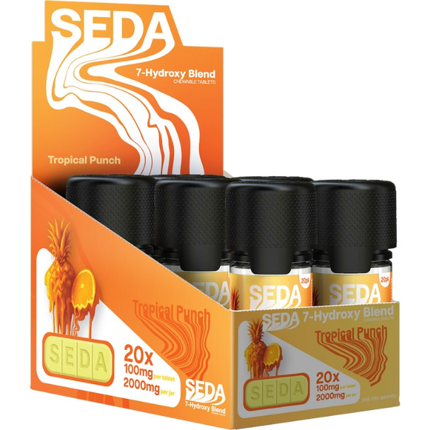 Seda 7 Hydroxy Tablets Chew 100MG Tropical Punch