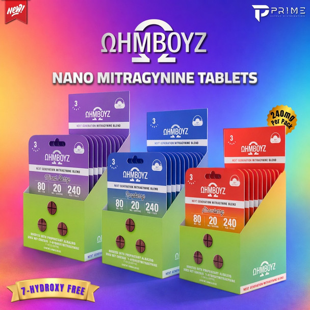 OhmBoyz Nano Mitragynine Tablets 240MG Features