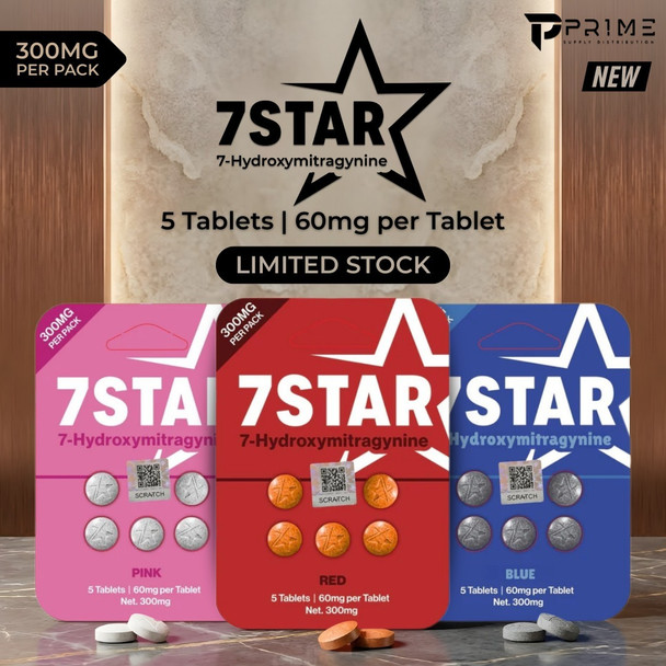 7star 7 Hydroxy Tablets 60MG Main Flavors