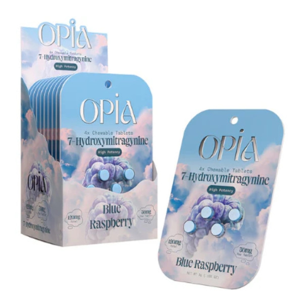 Opia Chewable Tablets Pseudo 30MG Blue Raspberry