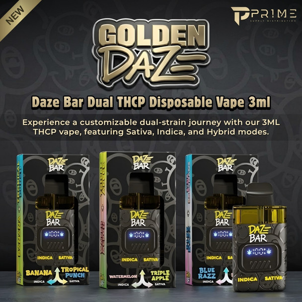 Golden Daze Bar Dual THCP Disposable Vape 3ml