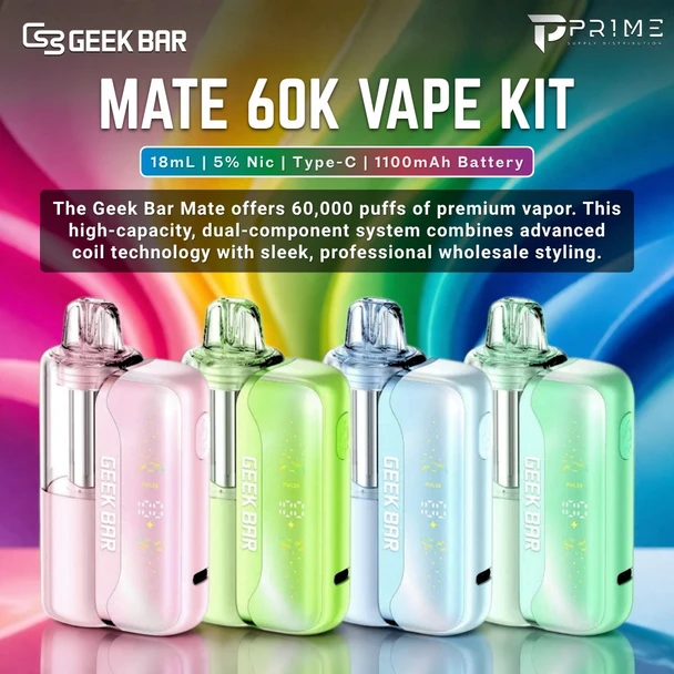 Geek Bar Mate 60K Vape Kit Features